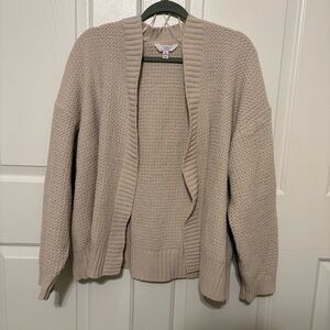 Time and Tru Chenille Waffle Knit Cardigan